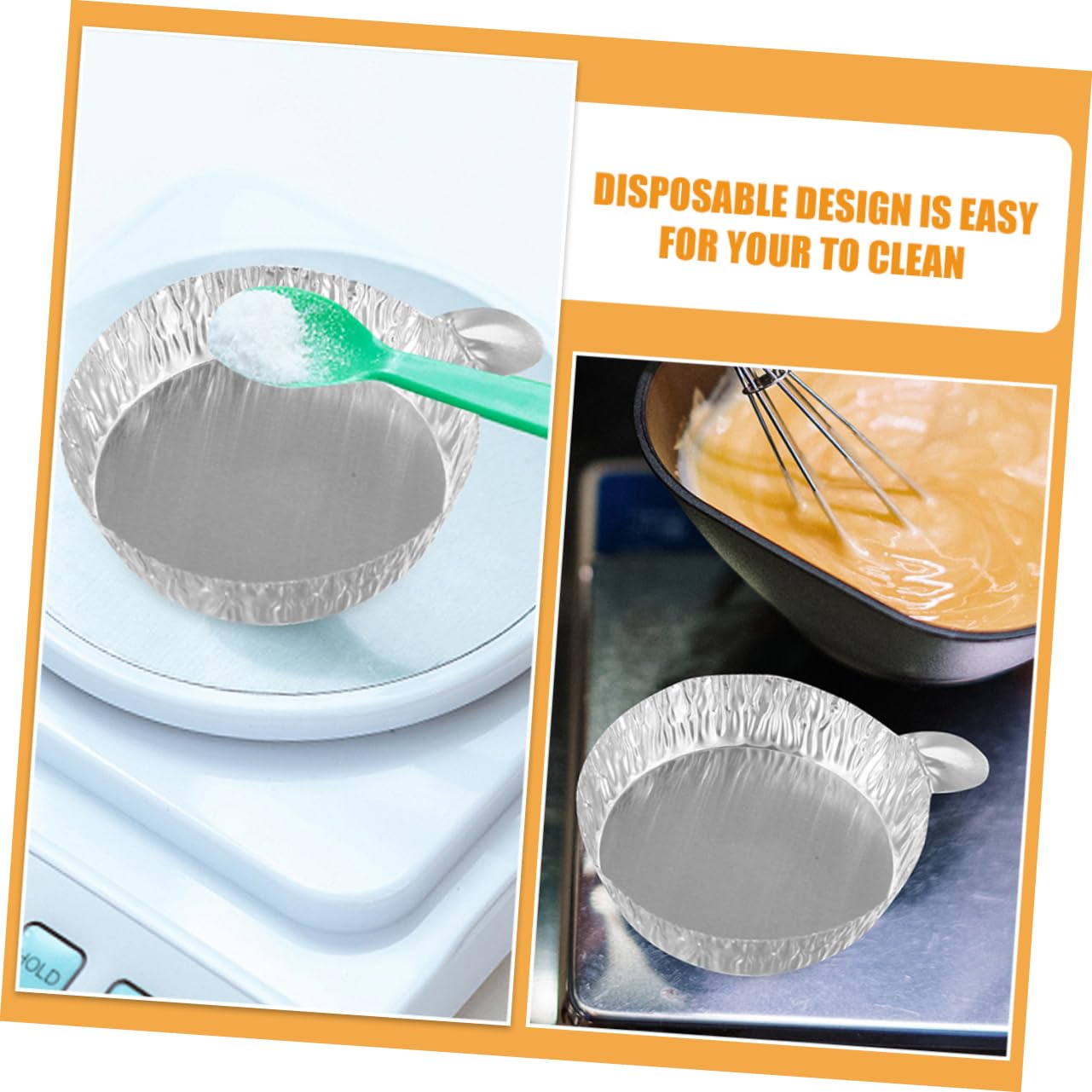 OUNONA 250pcs Extra Heavy Duty Aluminum Foil Pans Weighing Trays Weighing Plates Lab Equipment