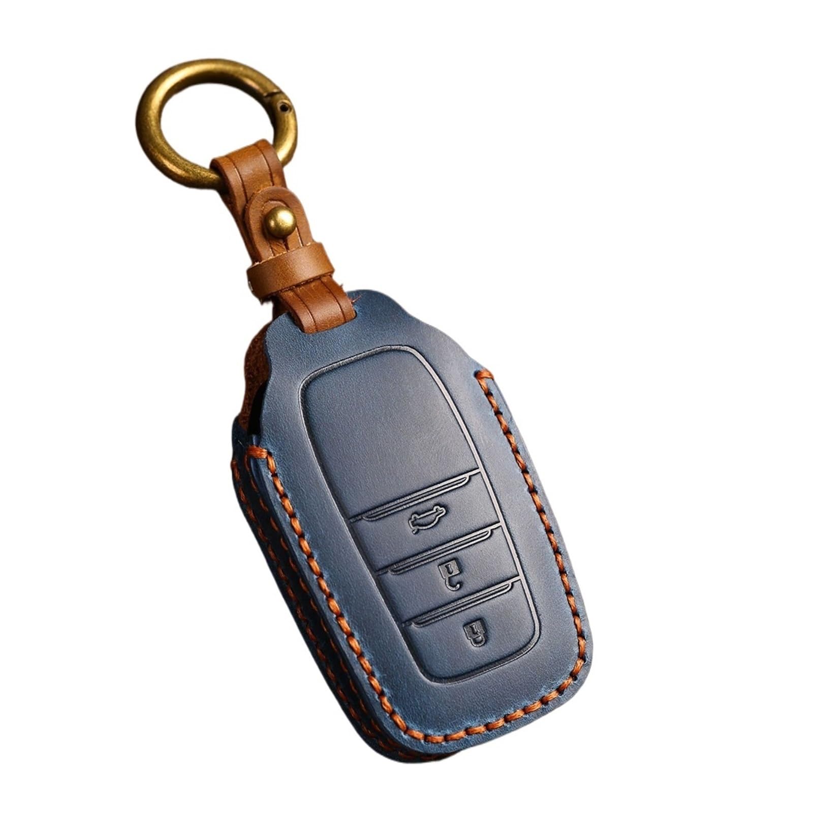 Leather Car Key Fob Cover Compatible with Toyota Land Cruiser 250 Prado LC250 2024 2025(Style 6)