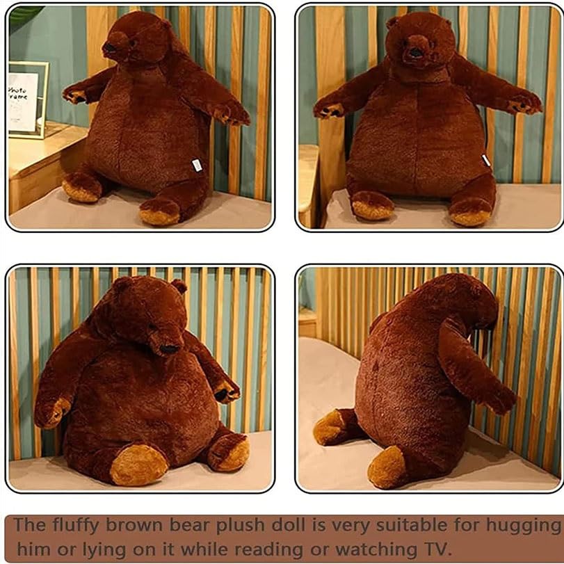 Amazon.co.jp: 巨大なリアルなヒグマのぬいぐるみ、Djungelskog 茶色の