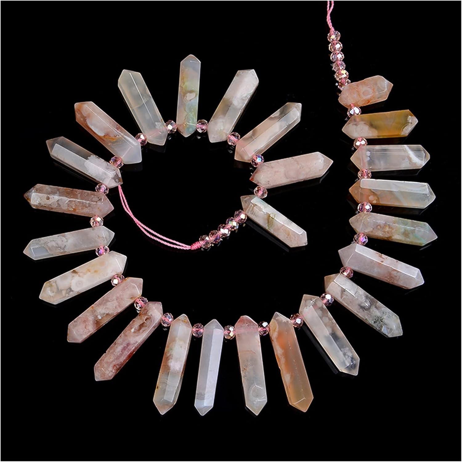 Cristal natural Áspero Oro natural Obsidiana Cristal Cuarzo Strand Grobe Wies Colgante Cuentas for collar Pendientes Piedra espinela Luz solar Piedra natural Inicio Colecciones ( Color : 12 , Size : 6