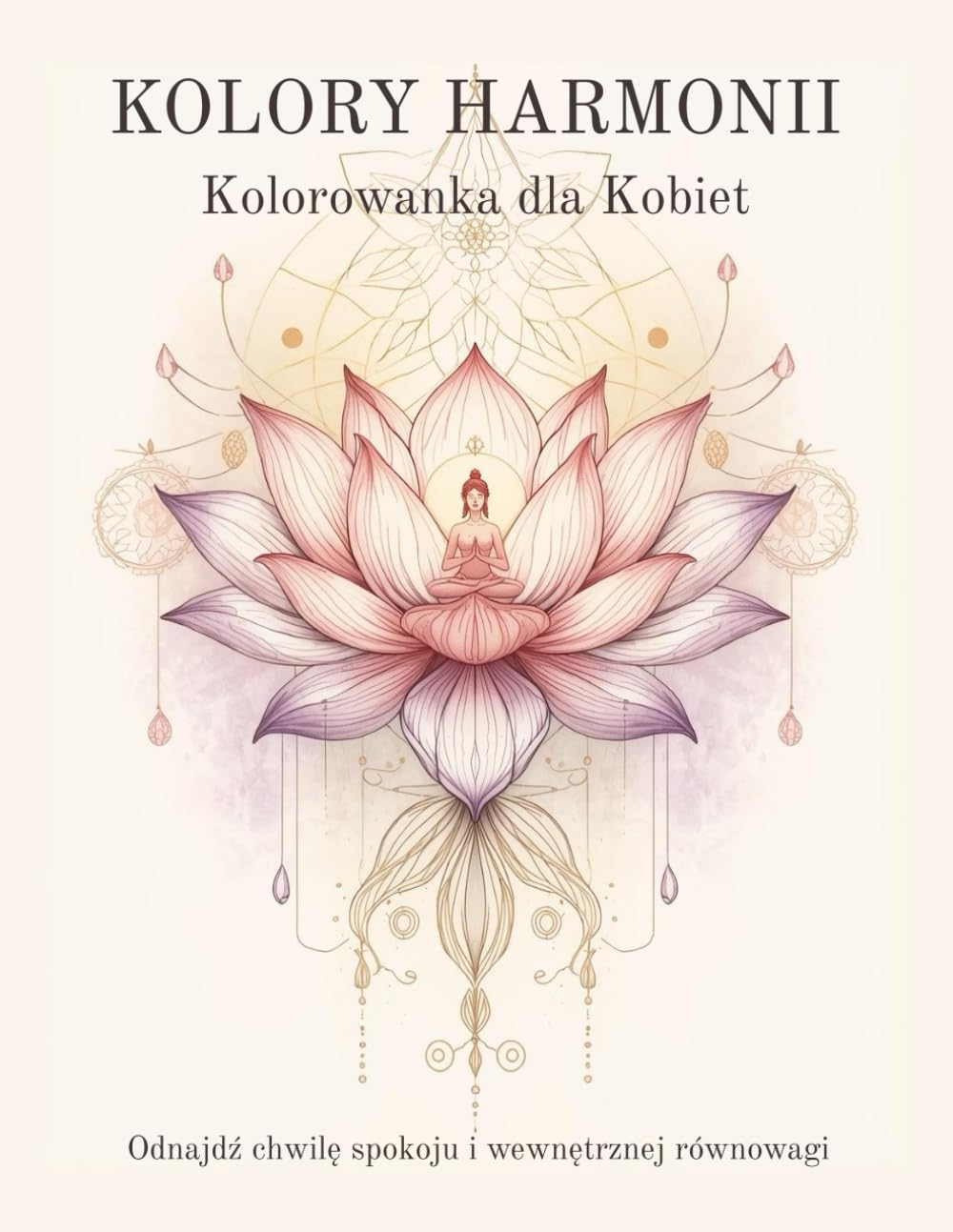 KOLORY HARMONII - Kolorowanka dla Kobiet: Odnajdź chwilę spokoju i wewnętrznej równowagi