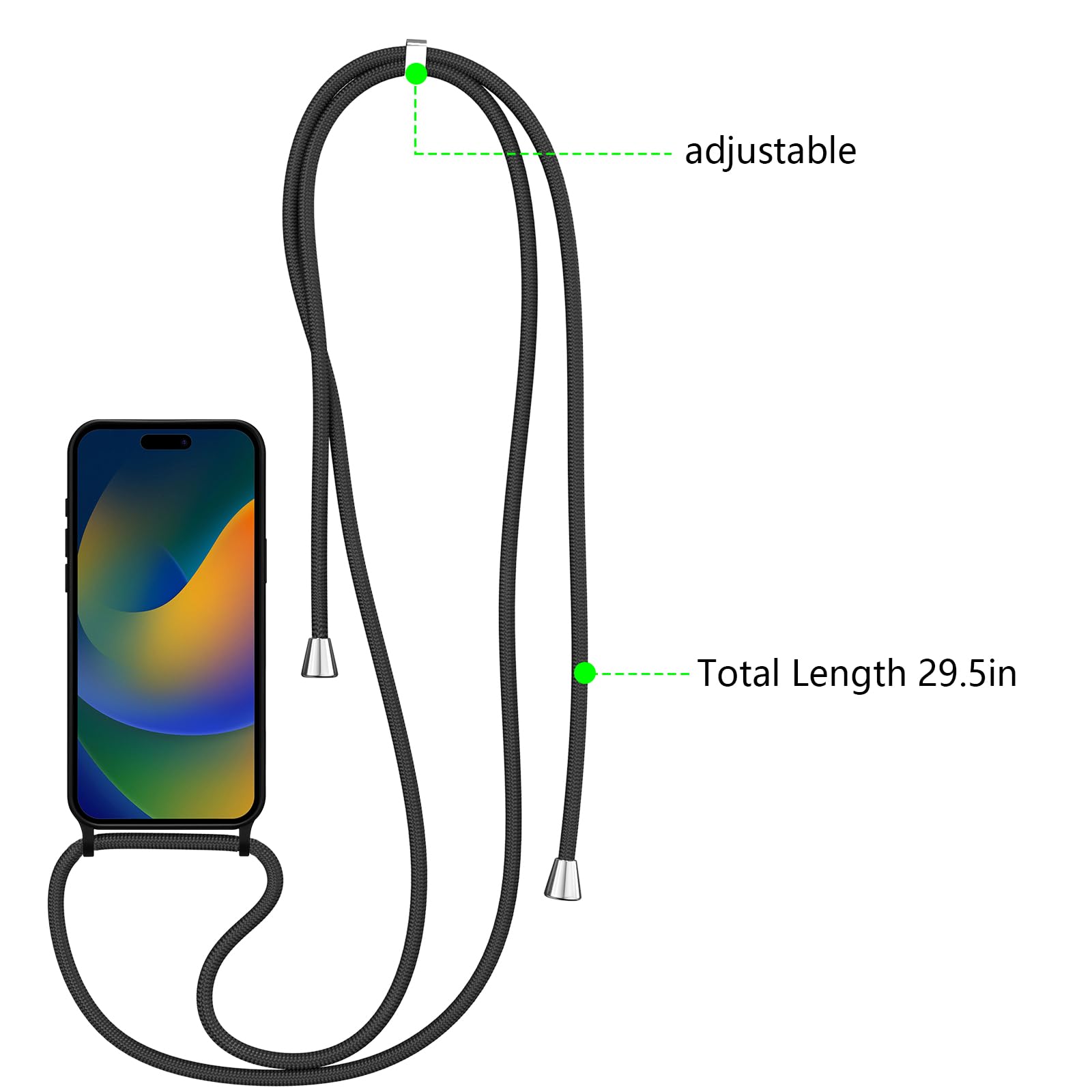 Amazon.com: ZTOFERA for iPhone 16 Pro Max Case with Strap
