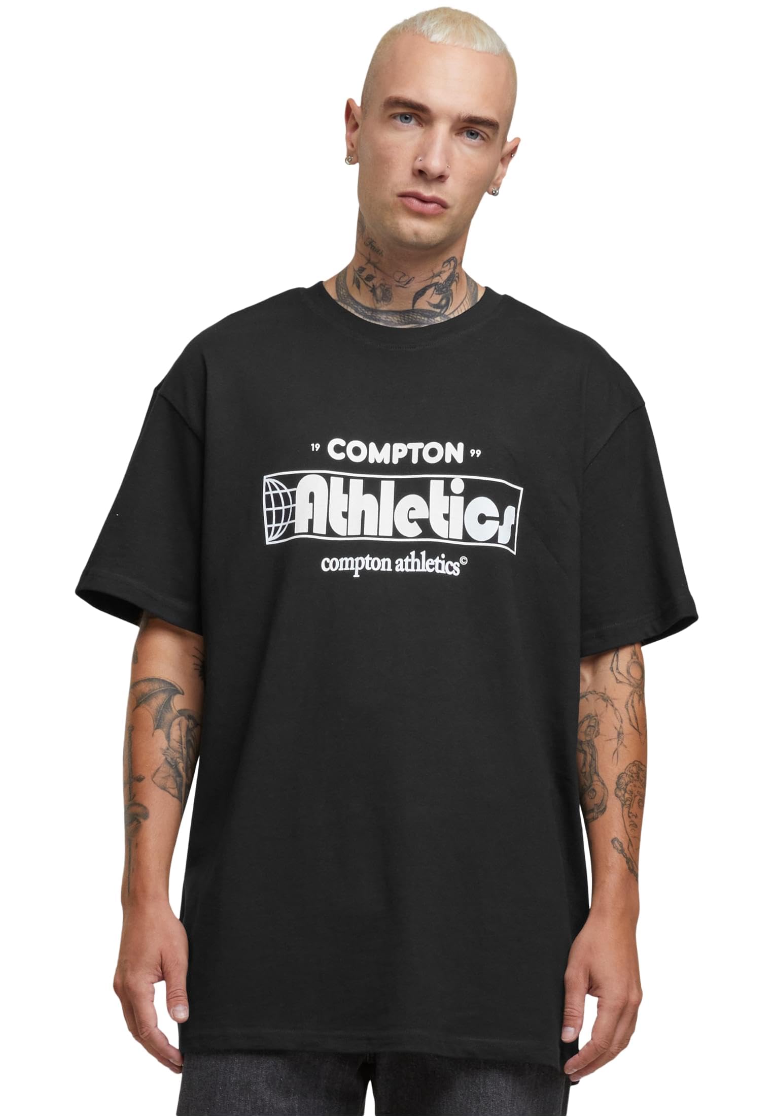 Mister Tee Compton Athletic Club Oversize Tee, Black, XS
