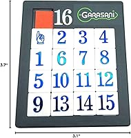 Vista 6 de Number Slide Puzzle Brain Teaser IQ Juego - Paquete de 1 (15 números, 1 unidad)