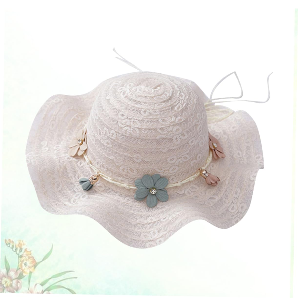 Holibanna 3pezzi Cappello Sole per Cappello Visiera Protezione UV Design per e attività all Colore Latte