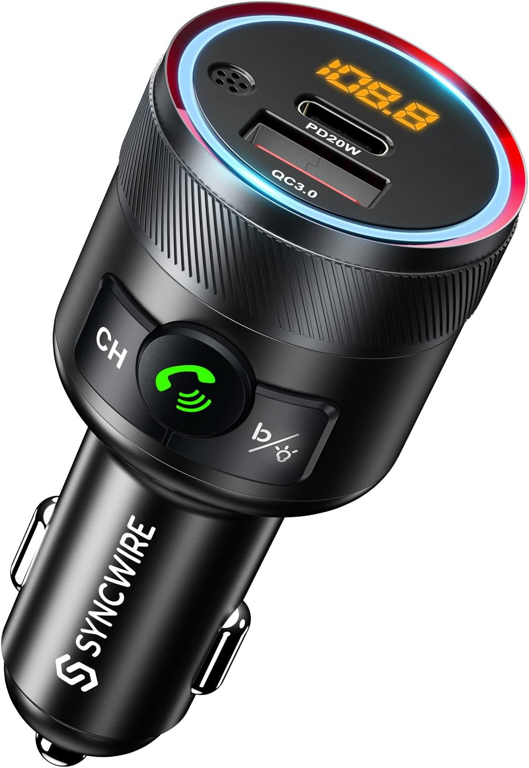 ZeaLife Bluetooth FM Transmitter, Auto Radio QC 3.0 KFZ Wireless