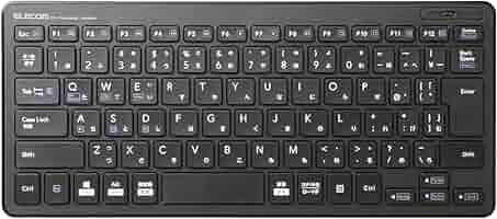エレコム キーボード Bluetooth パンタグラフ コンパクトキーボード Windows・Mac・iOS・Android対応 ブラック TK-FBP101BK Bluetooth超薄型コンパクトキーボード - TK-FBP101BK