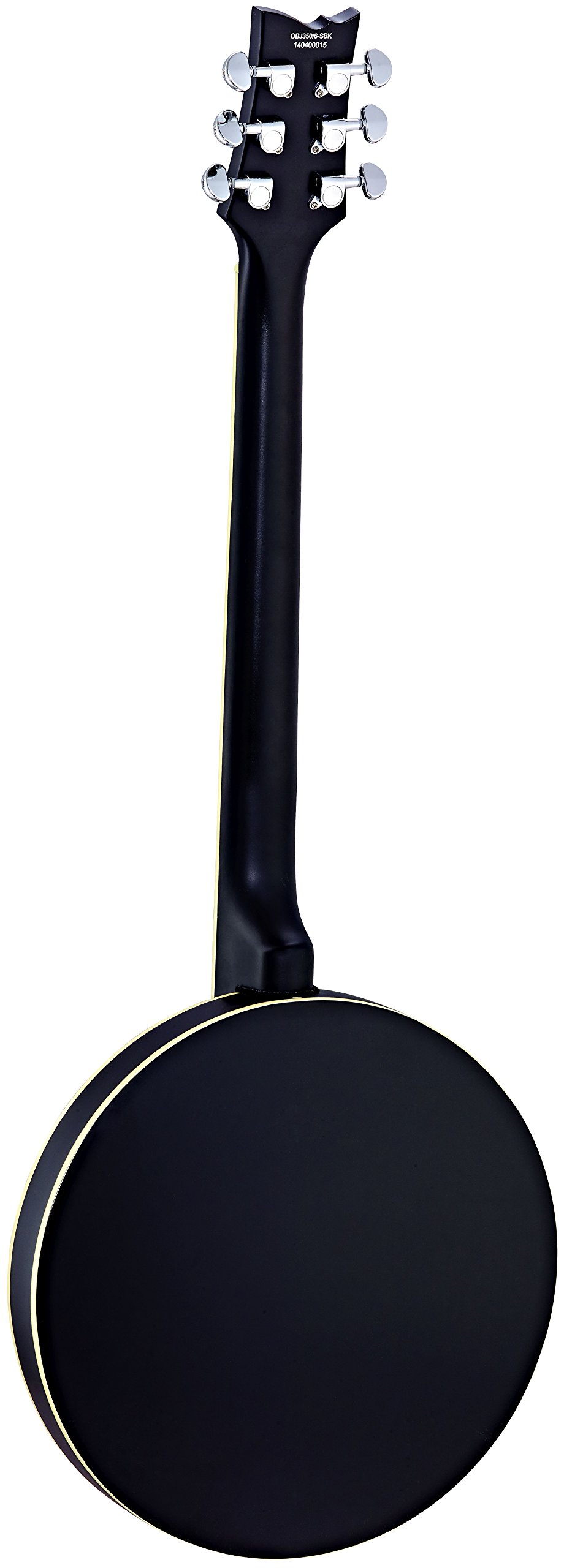 Ortega Guitars Raven Series 6-String Acoustic-Electric Banjo w/Bag, Right (OBJE350/6-SBK) - Image 2