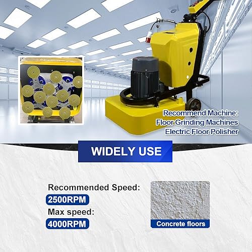 Miniatura 3 de SHDIATOOL Almohadillas de pulido de diamante de 4 pulgadas para concreto grano pulido húmedo 400 (paquete de 12)