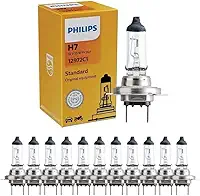 Pack 10 Lampadas H7 Halogena 12V 55W 2800K Luz Branca Quente