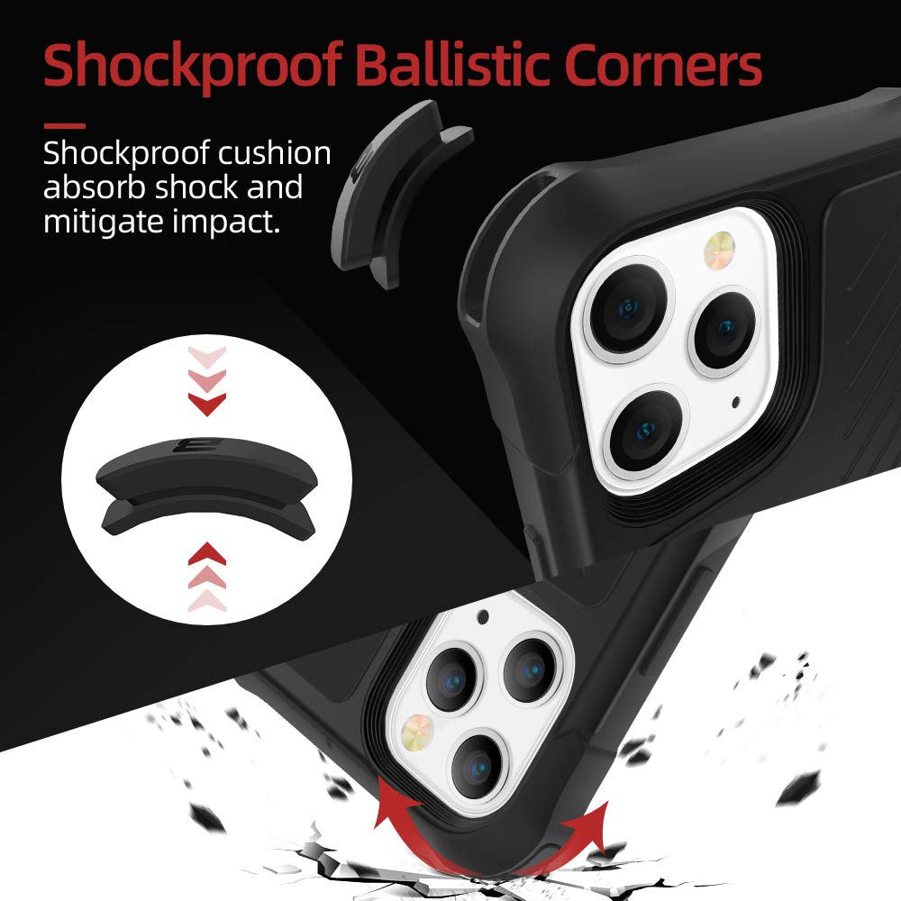 Ballistic Iphone 11 Pro Case Military Grade Protective Holster