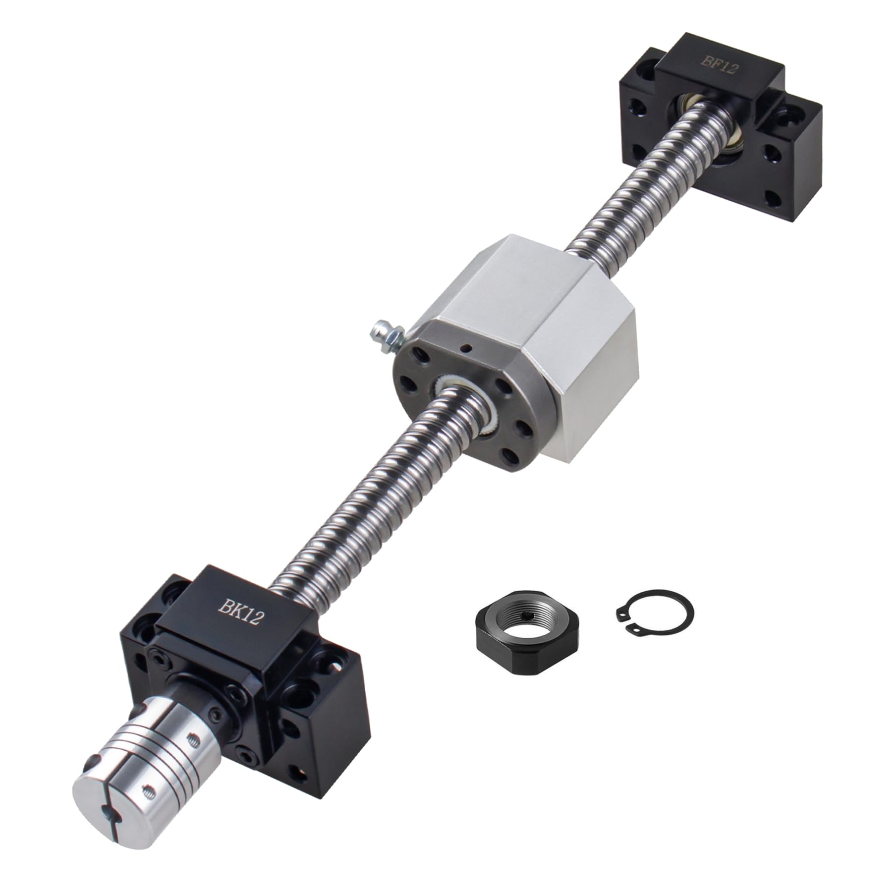 Husillo de bolas SFU1605 300 mm acero inoxidable guía lineal BK12/BF12 tuerca DSG16H para máquina de grabado
