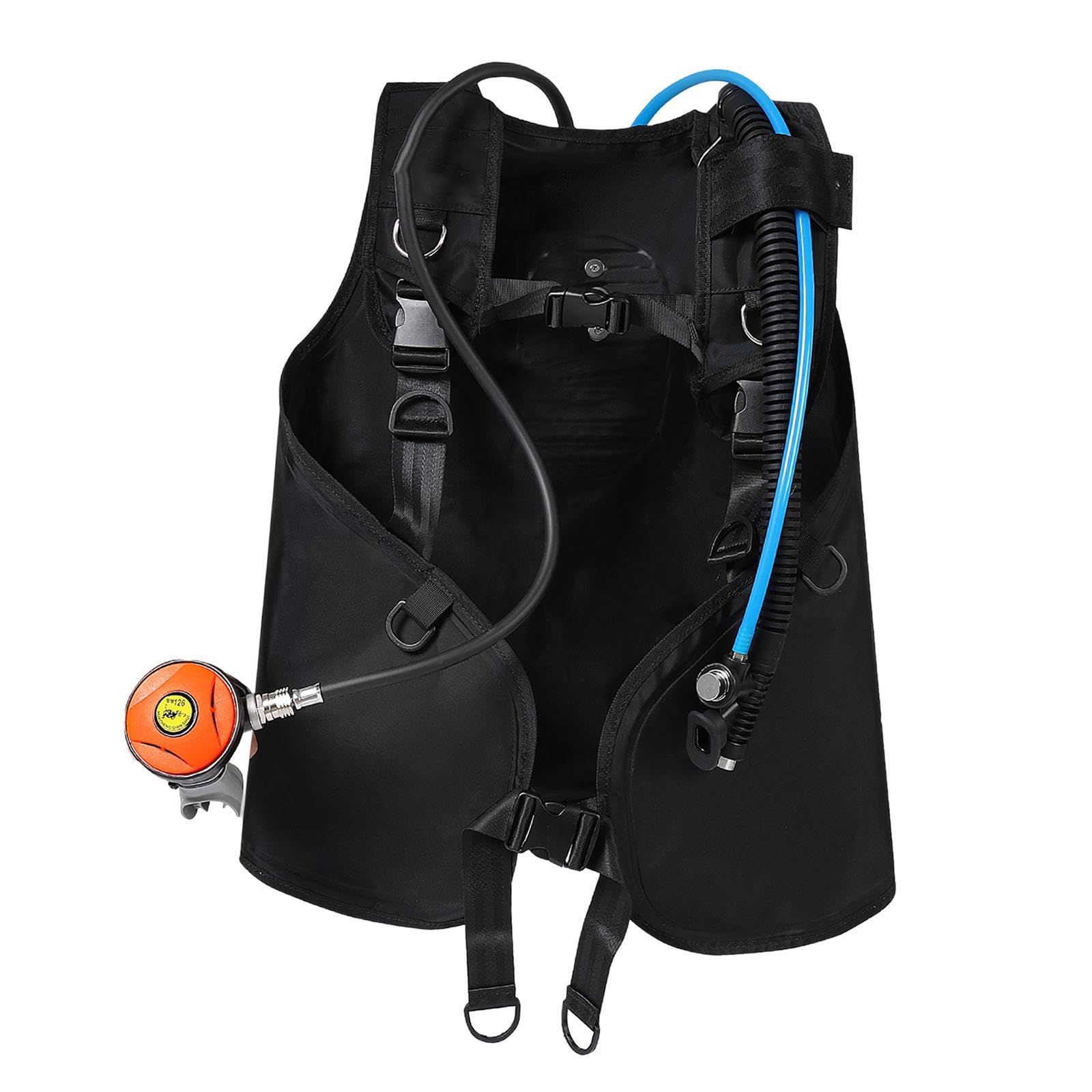 Gilet stabilisateur de plongée sous-Marine (50 cm x 110 cm) avec détendeur intégré. Idéal pour la plongée, Le Surf, Le Snorkeling et Les Sports Nautiques.