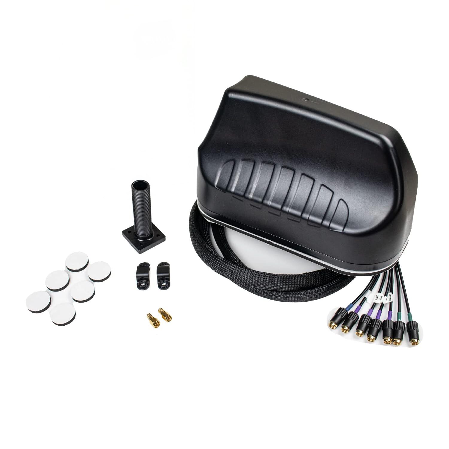 Poynting MIMO-3-17 7-in-1 Transportation & Automotive Antenna | 4X4 LTE MIMO | 2X2 WiFi MIMO | 5G | 4G | CBRS | GPS/GLONASS | 410-3800 MHz | White