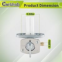 Vista 4 de Carbhub 4DP-24500-01 Válvula de apagado del interruptor del petcock de combustible del tanque de gasolina para Yamaha YZ80 YZ85 YZ250F YZ400F YZ426F