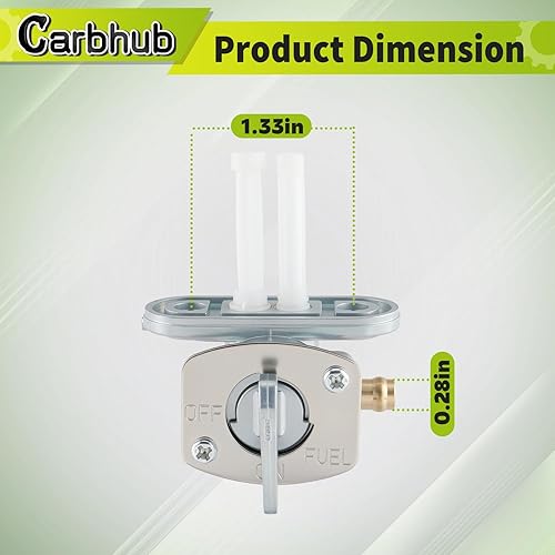 Miniatura 4 de Carbhub 4DP-24500-01 Interruptor de válvula de cierre de gasolina para Yamaha YZ80 YZ85 YZ250F YZ400F YZ426F YZ450F FZS600 Fazer SR400 Número de