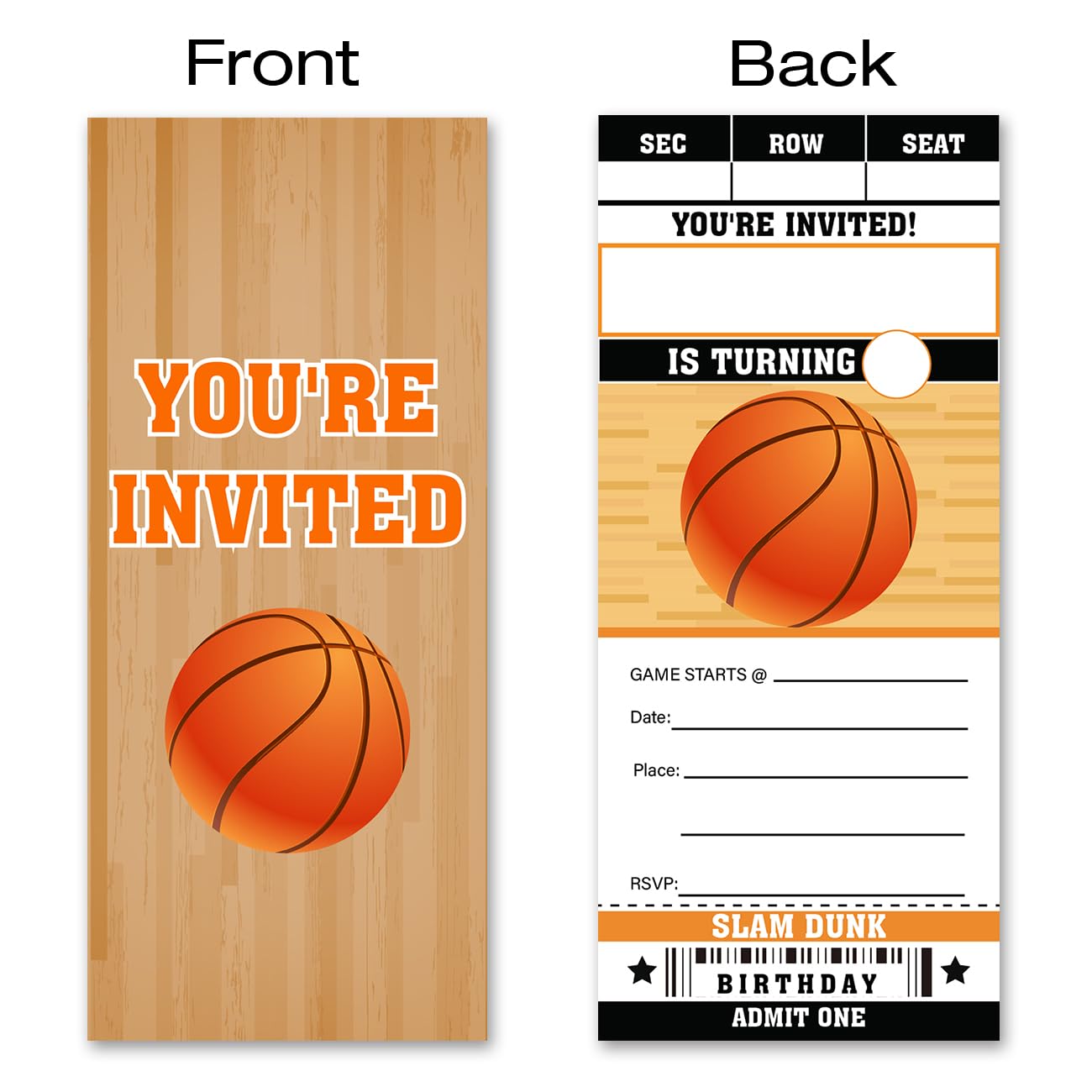 Amazon.com : VAHATAN Basketball Birthday Party Invitations 20 Pack Basketball Theme Ticket Invitations with Envelopes Invites Cards : Home & Kitchen amazon-com-vahatan-basketball-birthday-party-invitations-20-pack-basketball-theme-ticket-invitations-with-envelopes-invites-cards-home-kitchen
