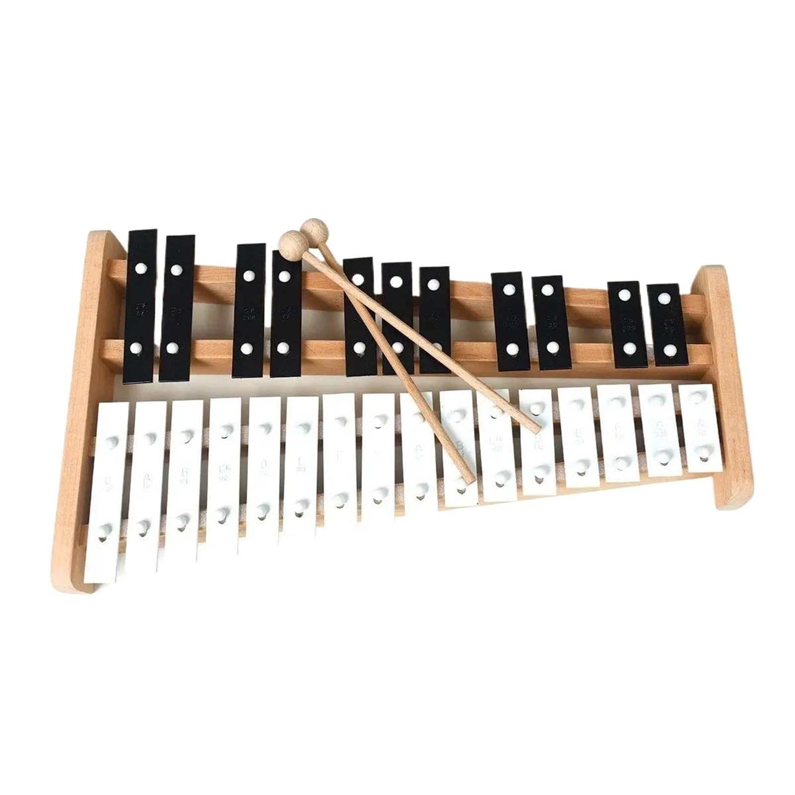 Xylophone Xylophone Professionnel En Bois Instruments De Percussion Xylophone Avec 25 Notes(Black)
