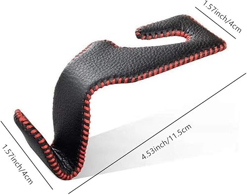 Miniatura 3 de VCOROS Gancho universal para bolso de cuero e acero inoxidable universal para asiento trasero de vehículo, ganchos para colgar reposacabezas para