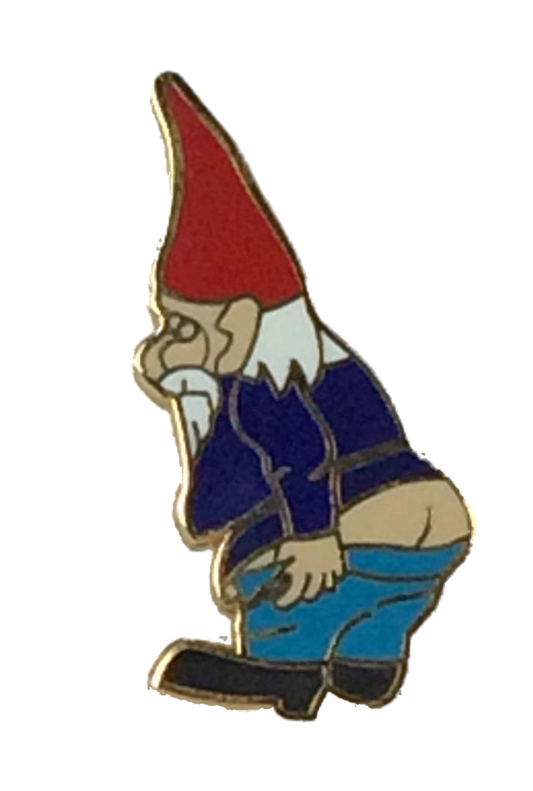 Smartbadge® Cheeky Mooning Gnome Hard Quality enamel lapel pin badge