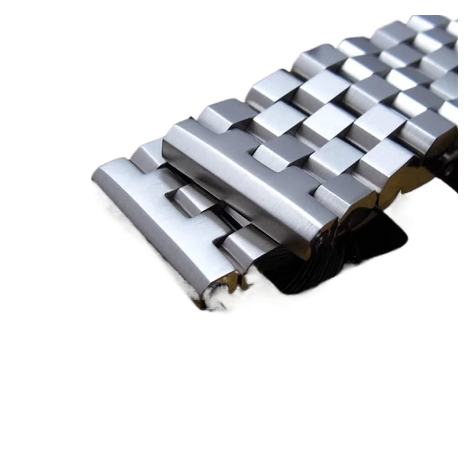 Genérico NASUNJIA Correa de acero inoxidable macizo de 20 mm, 22 mm y 24 mm for reloj inteligente, repuesto for hombre, correa de negocios, herramienta de metal.