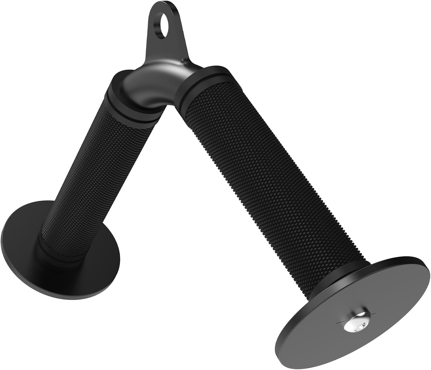Fit4Fun Tricep V Bar Cable Attachment, Non-Slip Rubber Grip Tricep Bar for Gym Cable Machine, Tricep Pull Down Attachment for Arm Training