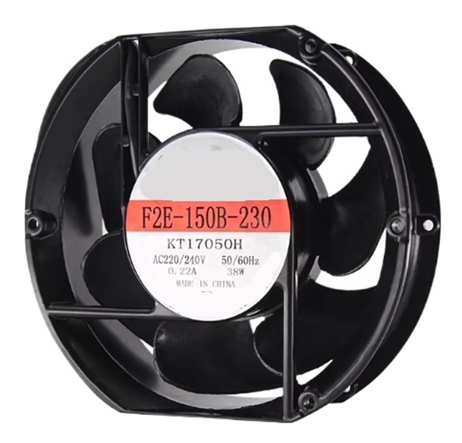 CXDFRSER F2E-150B-230 Cooling Fan AC 220V-240V 0.22A 38W 2600RPM 17250 17cm 172 * 150 * 50mm 2 Wires 50/60HZ