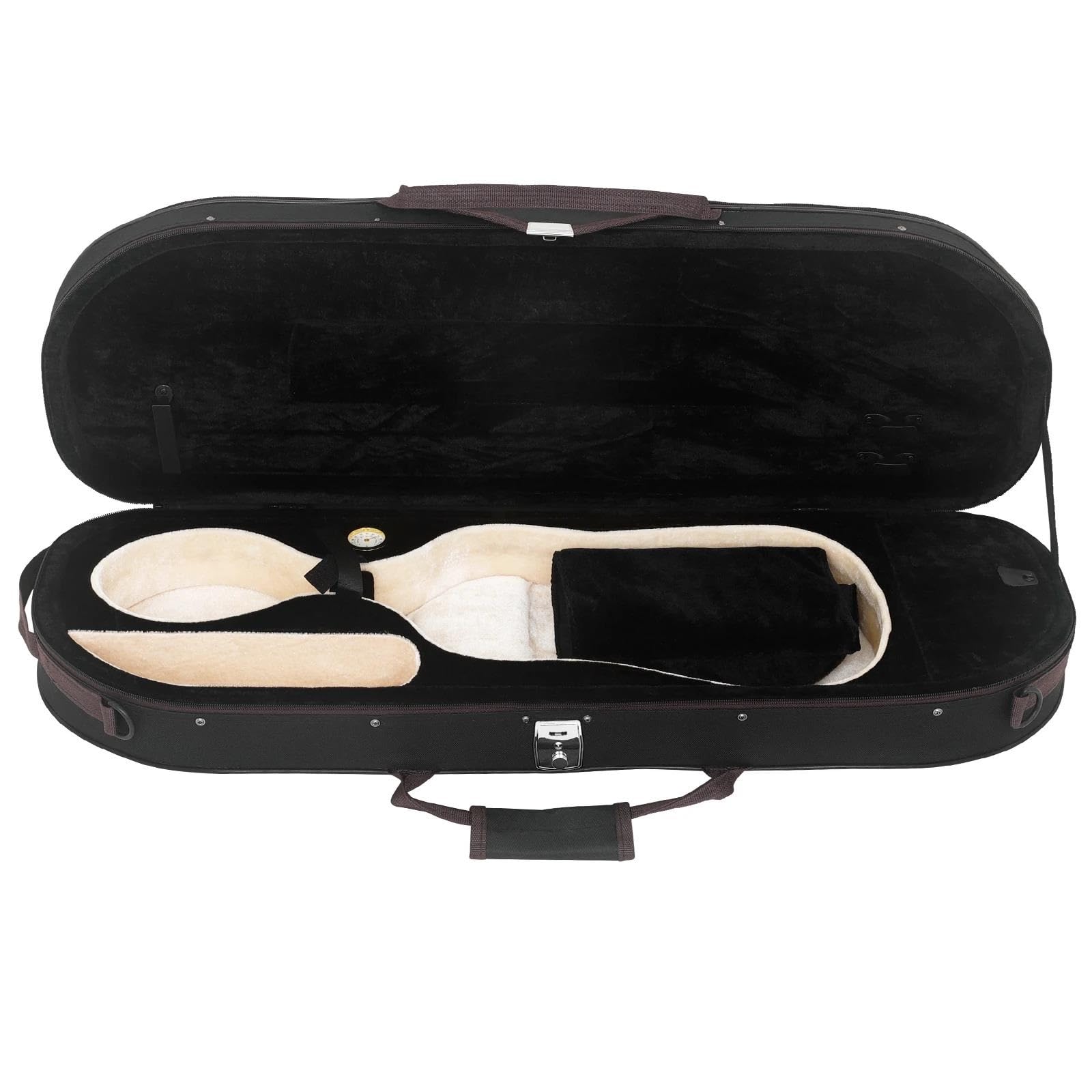 Accesorios Profesionales Violin Accesorios Para Caja De Almacenamiento De Violín Tamaño 4/4(Silver buckle)