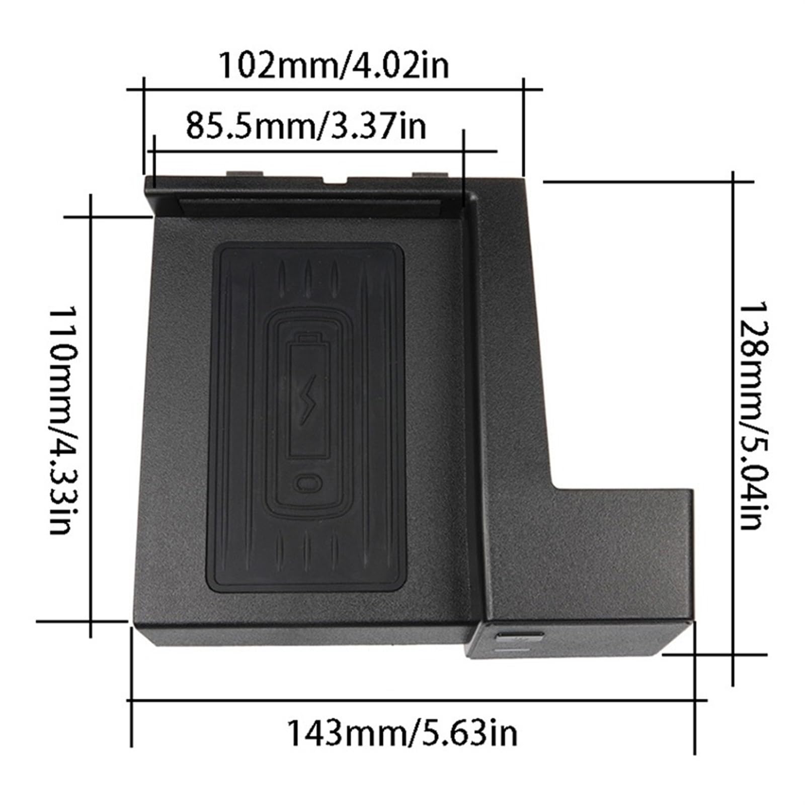 Ładowarka samochodowa Qi Standardowa bezprzewodowa ładowarka 10 W Szybkie ładowanie 2015-2020, do, for Mercedes-Benz, Klasa C/GLC