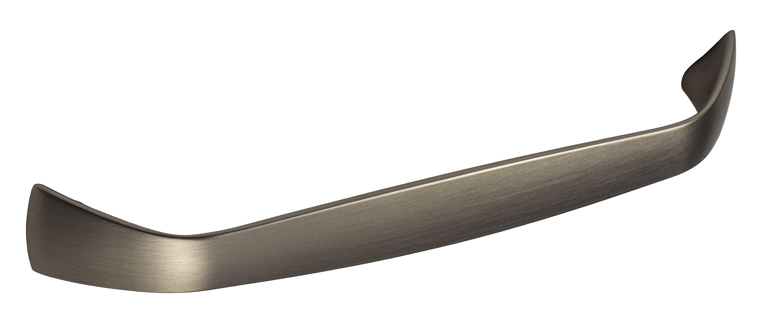 GedoTec Schubladengriff Edelstahl Möbelgriff 128 mm Schubladen - KARO | Griff Höhe 25 mm | Metall Küchengriff abgerundet | Türgriff Schranktür & Küche | 10 Stück - Bogengriffe für Schränke & Kommoden