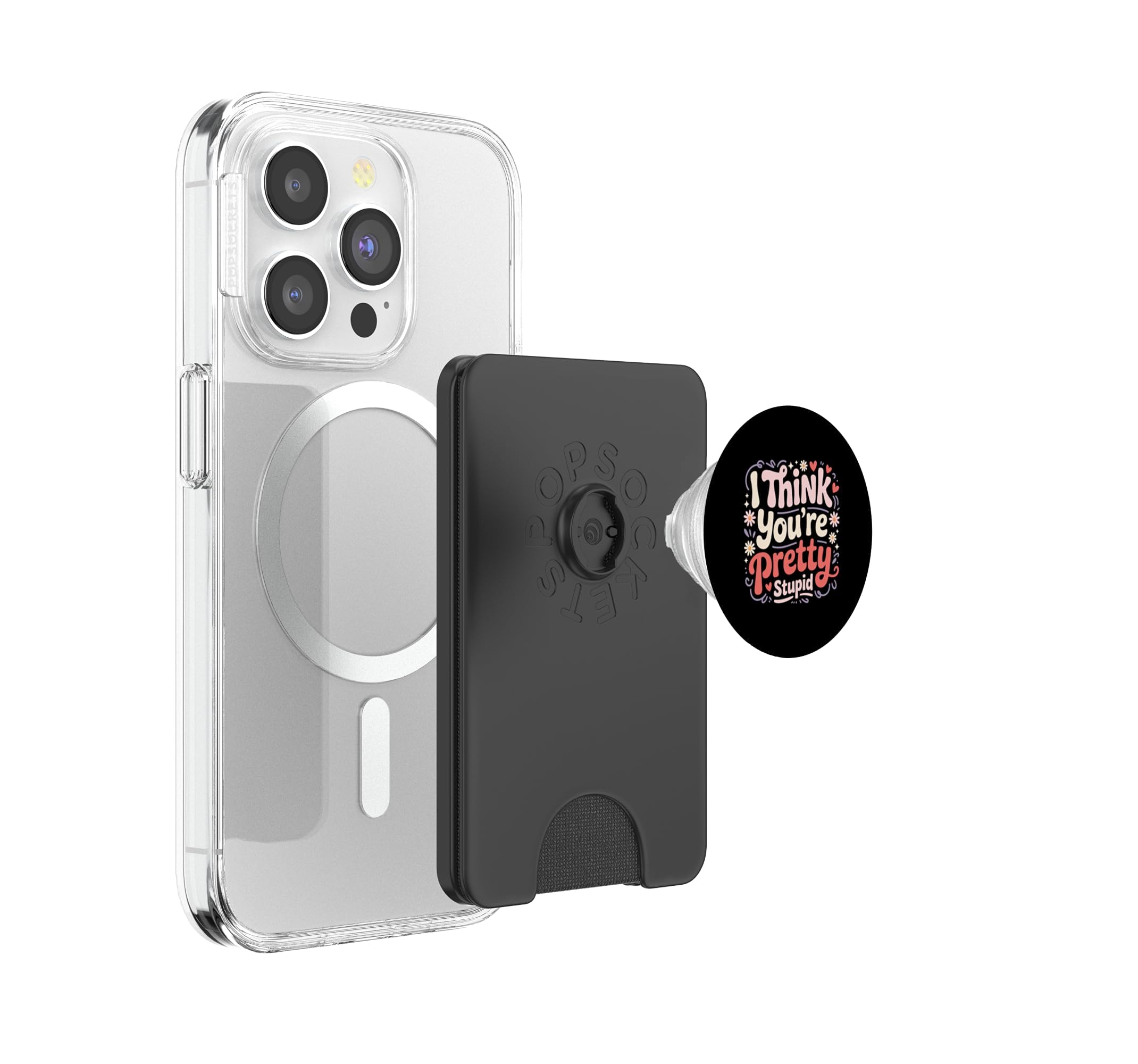 I Think You'Re Pretty Stupid Bromas de Sarcasmo PopSockets PopWallet para MagSafe