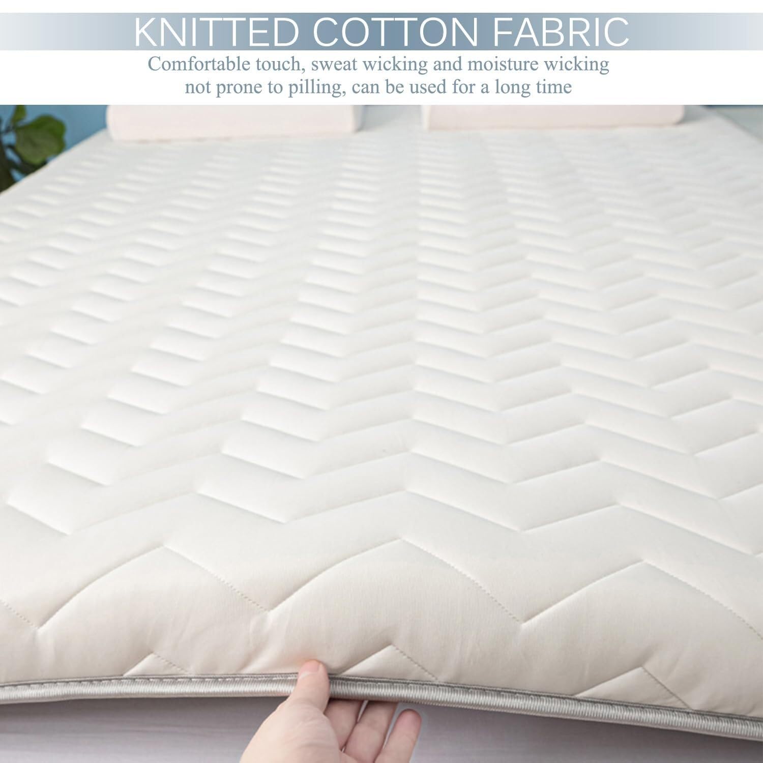 Boden-Futonmatratze, Verdickte 5 cm/8 cm Faltbare Matratze, Atmungsaktive Und Bequeme Tatami-Schlafmatte, Geeignet for Schlafzimmer, Wohnzimmer, Sofa, Camping(Grey/5cm,70x180cm)