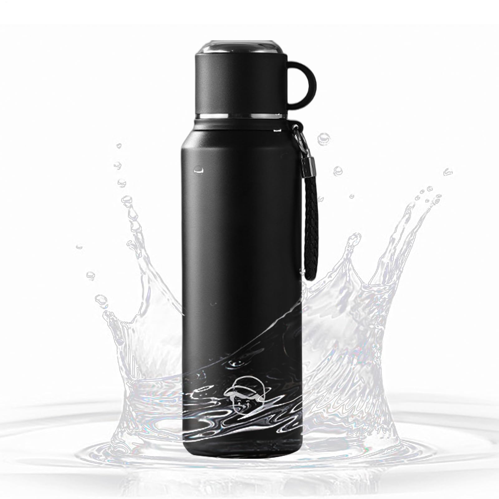 Borraccia termica per bevande calde, 1000 ml, a prova di perdite, da viaggio, con cannuccia, per escursioni, ciclismo, campeggio, pesca, escursionismo, ufficio, picnic, scuola, sport, viaggi