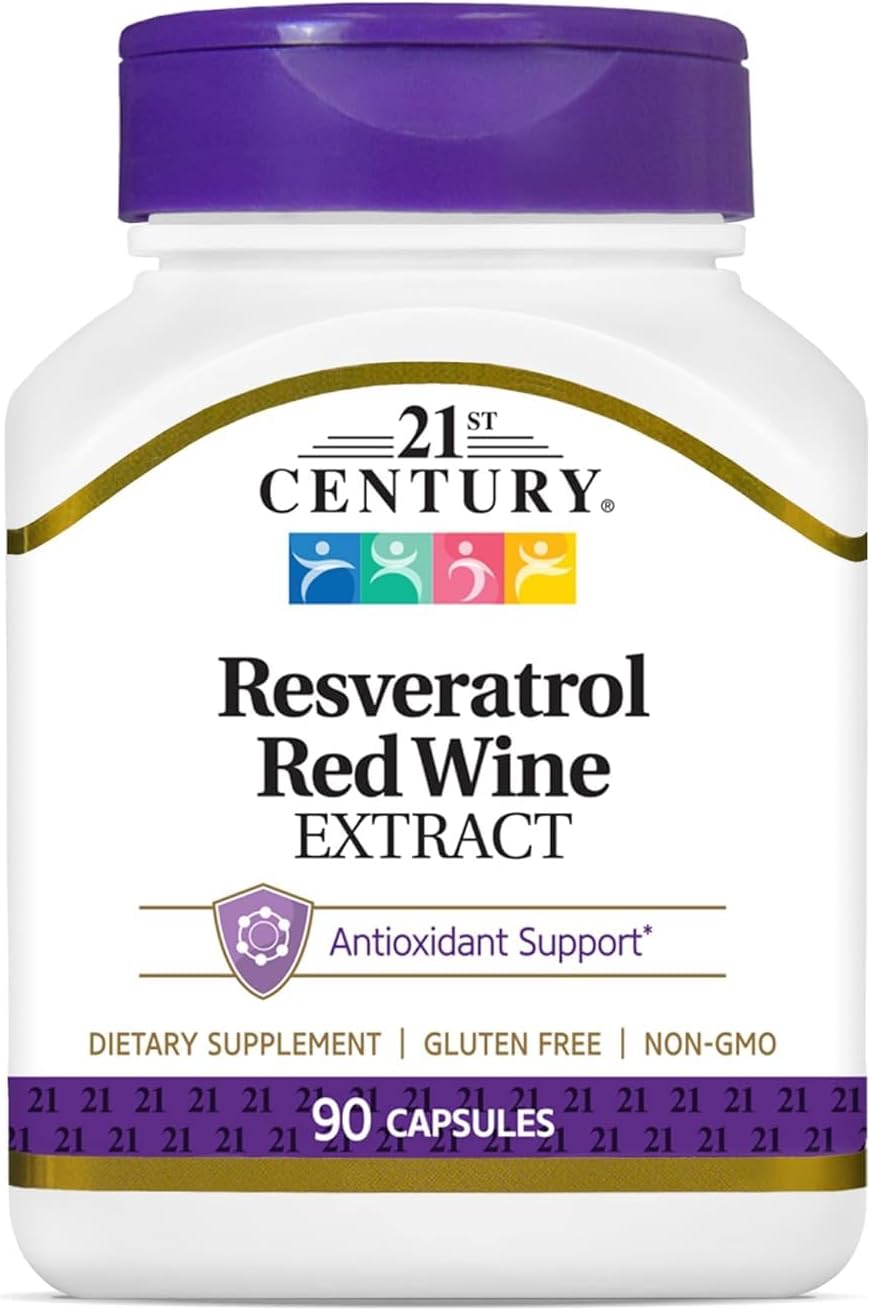 Resveratrol Red Wine Extract Capsules 90-Count