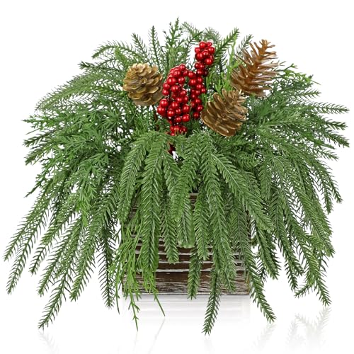 Arborus Künstliche Pflanzen Tischdeko Weihnachten Künstliche...