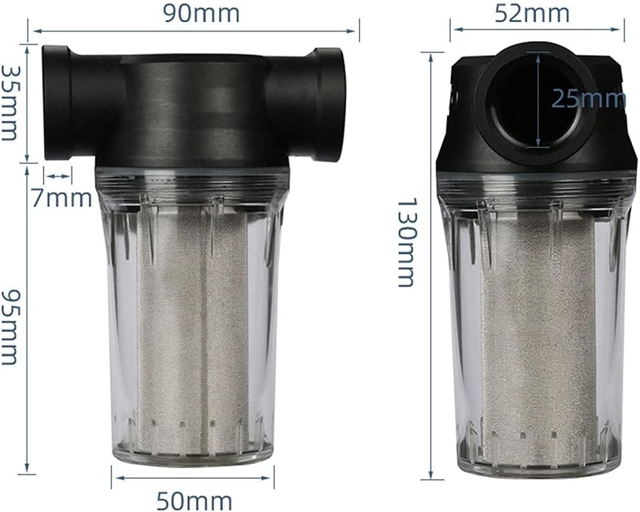 Hose Water Filter, Washer Inlet Filter, 1pcs Pre Filter, Plastic Water Pump Filter, Irrigation High Flow Pipeline Filter Gardening Connectors Filter