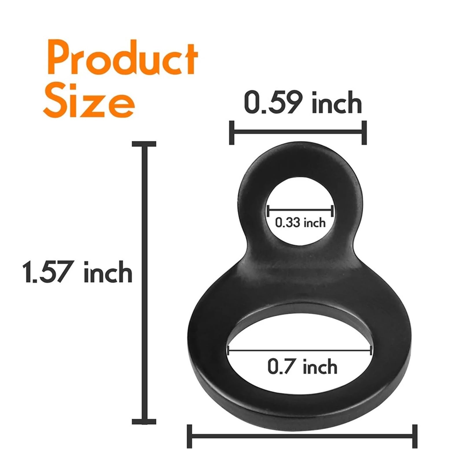 Yvxotrxnk 4 szt. obręcz do paska motocyklowego, ze stali nierdzewnej, do jazdy na motocyklu, ATV, UTV, trailer truck - Heavy Duty Cargo Anchor Points with Black Coating