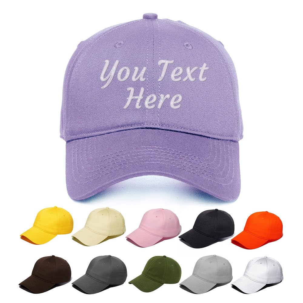 Custom Embroidered Hat Personalized Polo Style Baseball Cap Customized Name Logo and Text Dad Husband Trucker Unisex Caps