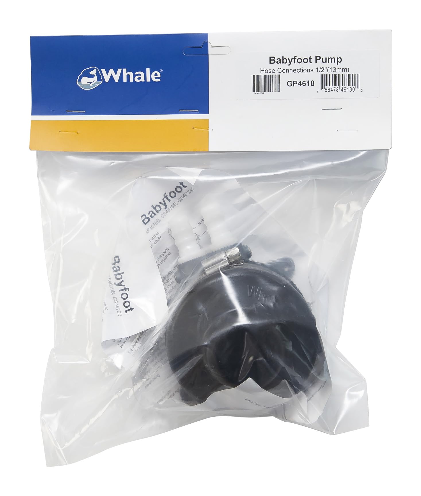 Whale GP4618 Kompaktowa ręczna pompa do wody słodkiej - czarna