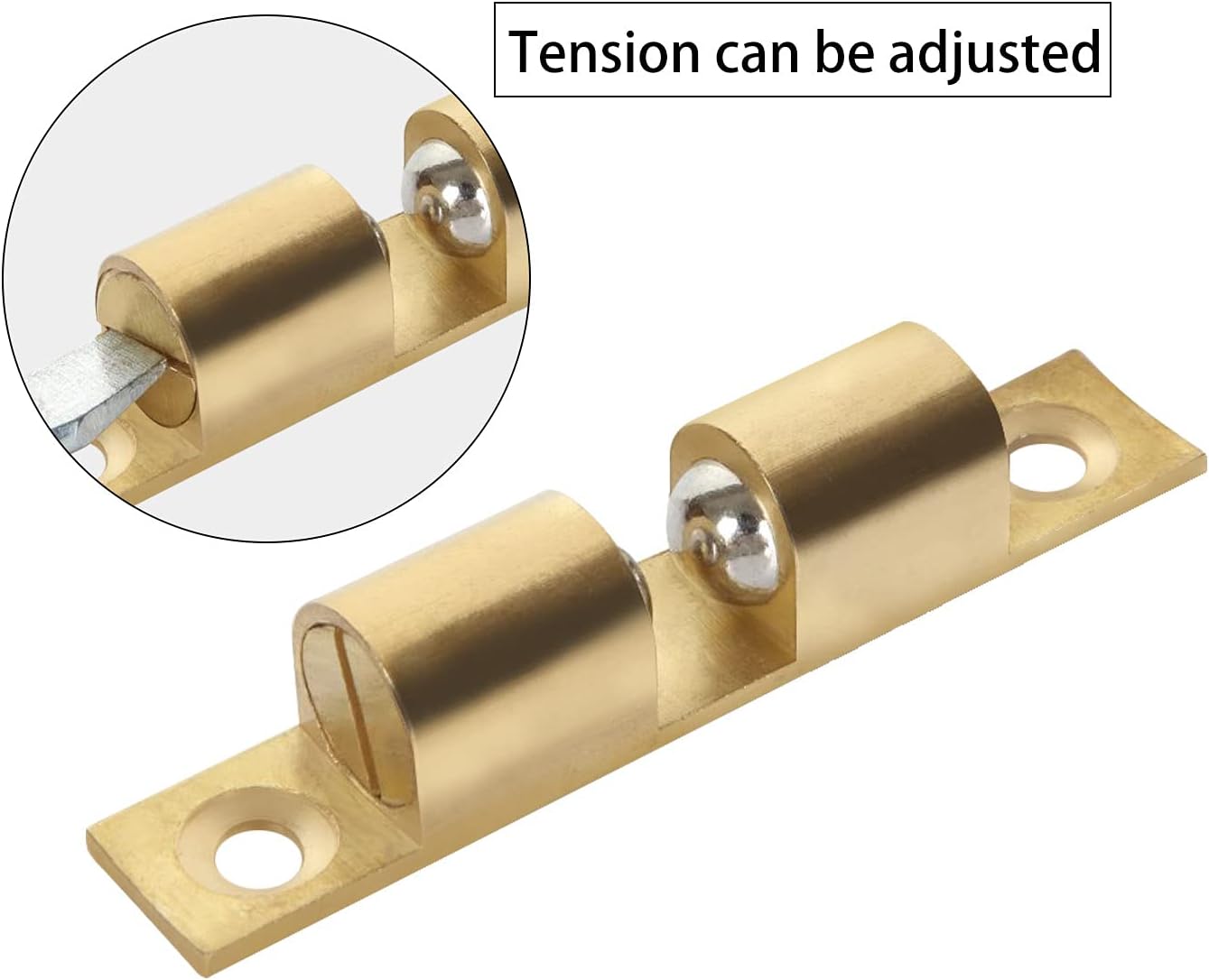 Buy 10PCS Latch Door Catch Closet Ball Tension Latch 60mm Solid