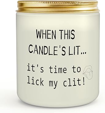 Funny Gifts for Men - Scented Lavender Candles for Him, Couples, Guys & Friends - Birthday, Anniversary & Christmas