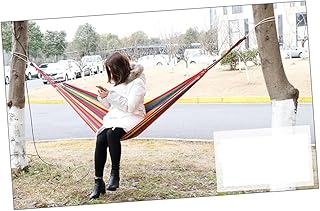 BESPORTBLE Rede Externa Rede De Viagem Rede De Jardim Rede De Balanço Em Lona Rede De Acampamento Anti-Capotamento Elevadores Rede De Lona