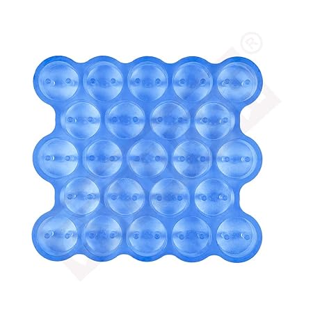 Ashutosh Rubber Round Cover Block Mould for Slab -40 mm (23 Cavity) with 2 Holes -50 mm Diameter