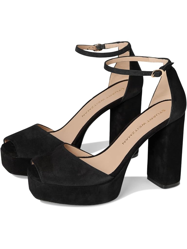 Black Stuart Weitzman Sabrina Platform Sandals