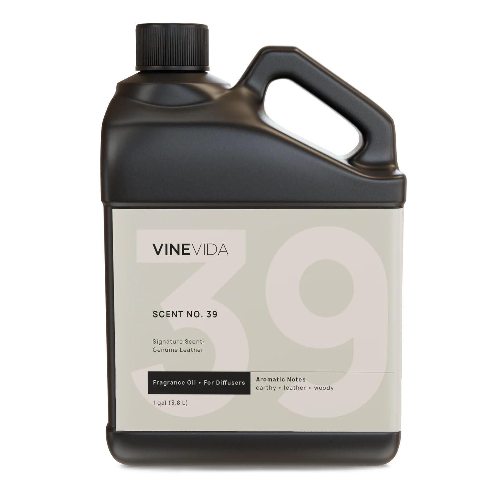 VINEVIDA Genuine Leather Fragrance Oil for Cold Air Diffusers, Essential Oils for Diffuser Oil Refill & Air Freshener Room Spray - (128 Fl Oz)