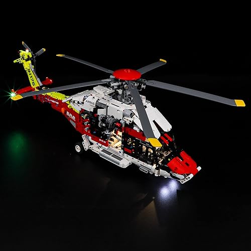 Miniatura 4 de BRIKSMAX Kit de iluminación LED para LEGO-42145 Airbus H175 Rescue Helicopter - Compatible con el modelo de bloques de construcción Lego Technic -