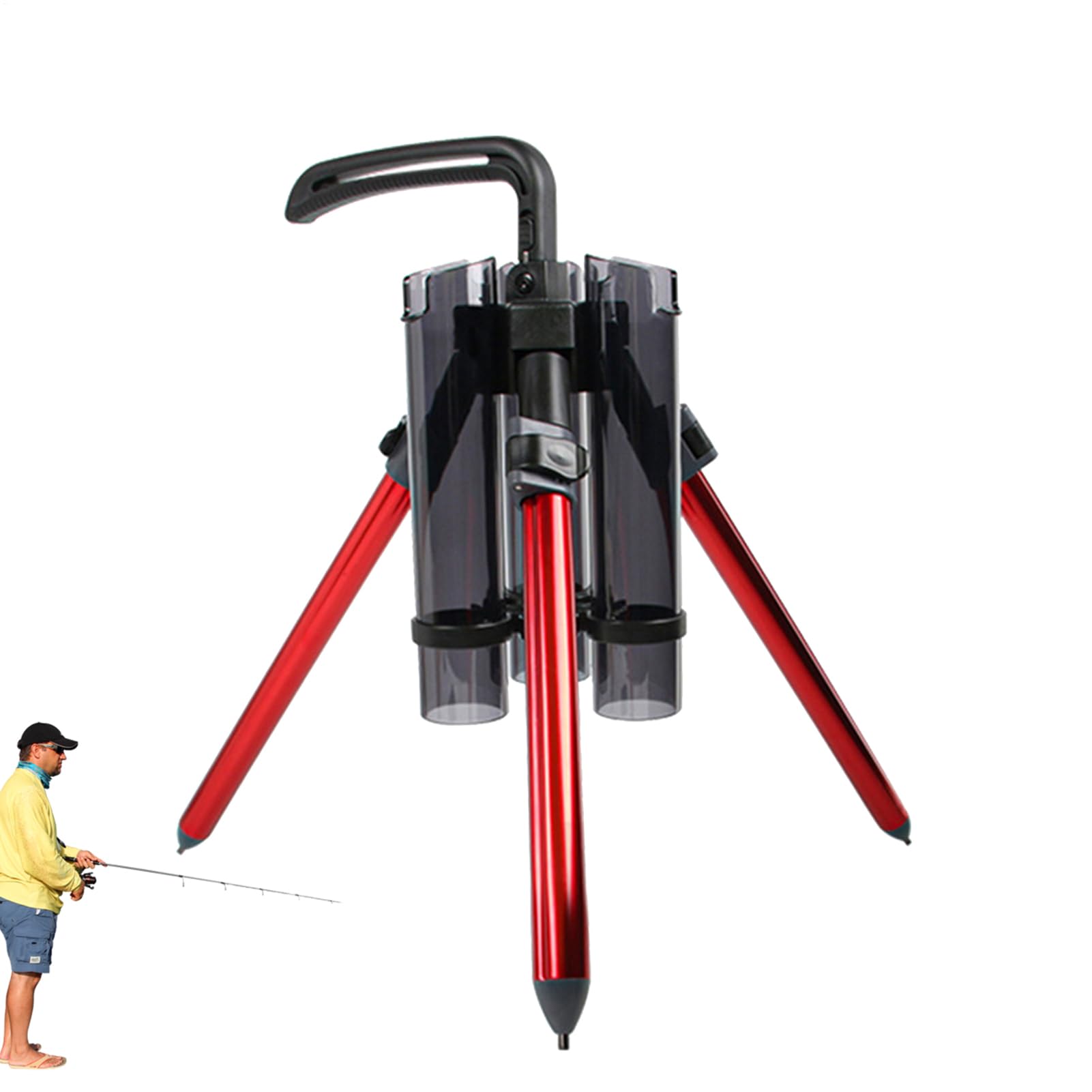 Portacanne da verticali,in lega di alluminio per supporto per asta da pavimento - Rastrelliere per canne ispessite per barche 3 canne da Sea Yachts
