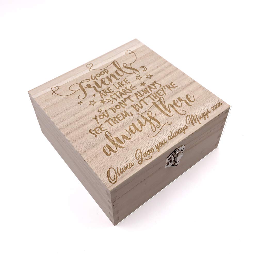 Ukgiftstoreonline Personalised Friendship Keepsake Box Or Photo Box Gift
