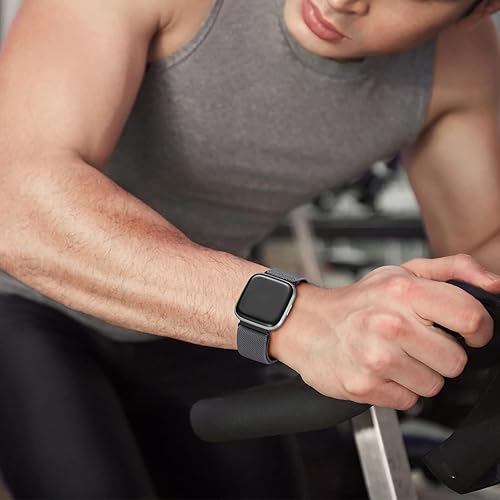 Miniatura 9 de DaQin Correa elástica deportiva de nailon compatible con Fitbit Versa 2Versa LiteVersa SEVersa Bandas para mujeres y hombres, correa elástica