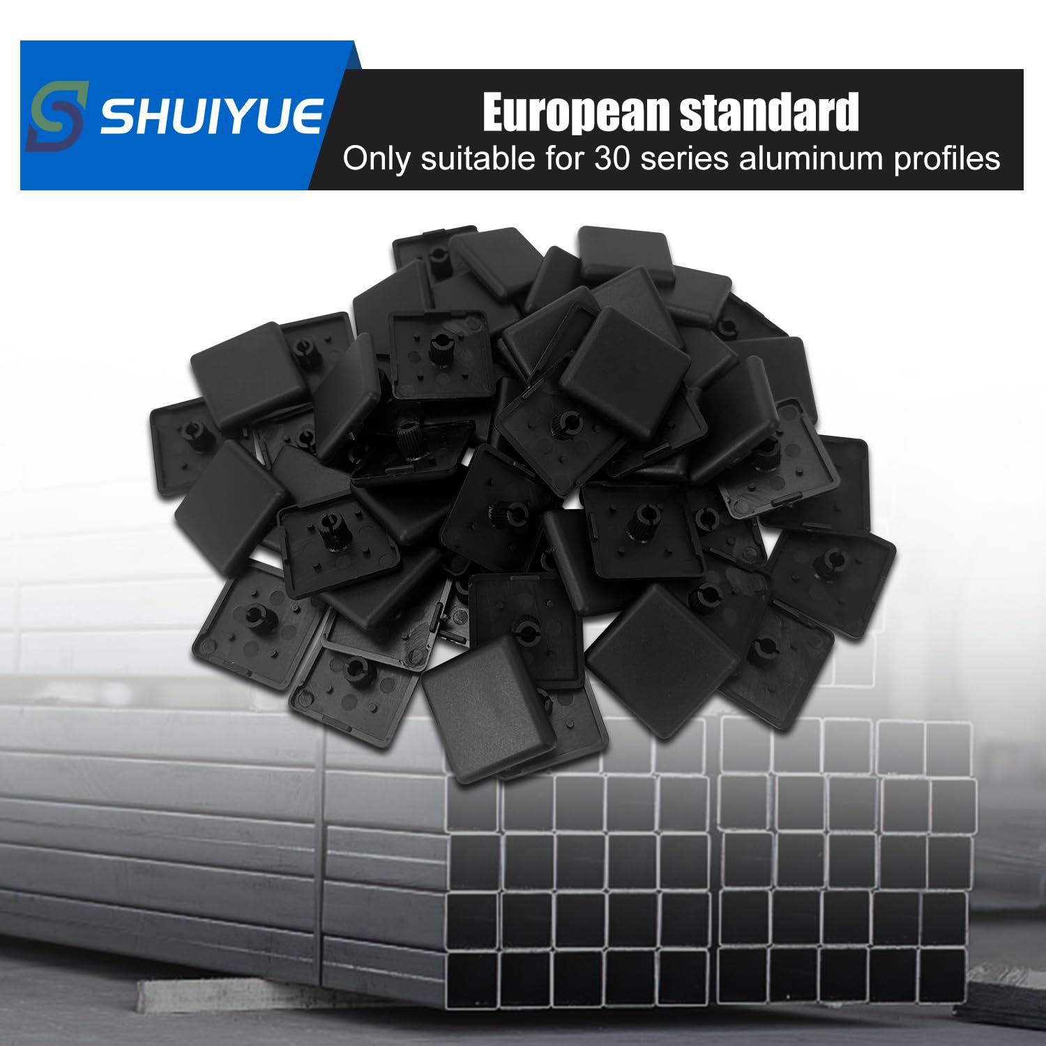 60 Pcs Aluminum Profiles Plastic End Cap Cover for 3030 Aluminum - Image 3